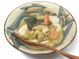 蕎麦がきカレー